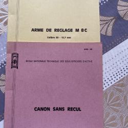 Lot de 2 livres sur le canon US de 106 SR M40 A1