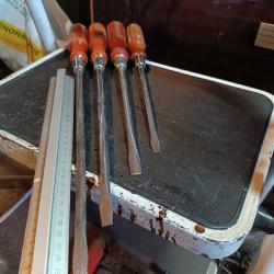 Lot tournevis professionnel Extra long id&eacute;al vis des crosses
