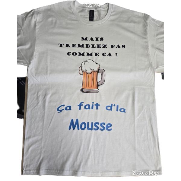 Tee-shirt Blanc th�me "7 -�me compagnie" en L