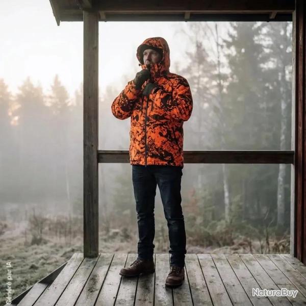 Veste Ridge isolante polyester camo orange