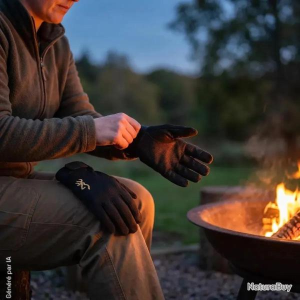 Gants Browning Pro Shooter noirs � inserts mesh