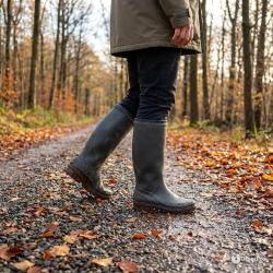 Bottes Rouchette Cyclone fourr&eacute;es PVC kaki