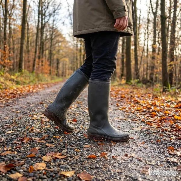 Bottes Rouchette Cyclone fourr�es PVC kaki