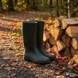 Bottes Ecoland semelle GRIP PVC doublure jersey vert 35 &agrave; 41 36