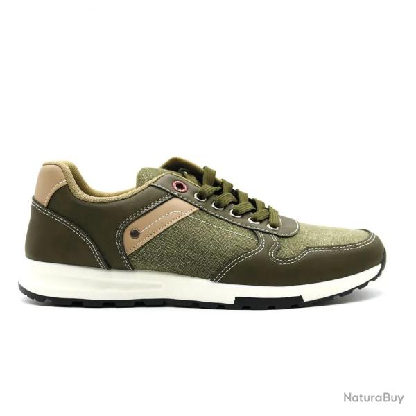 Baskets homme confort Palazo synth�tique kaki 40 � 45 41