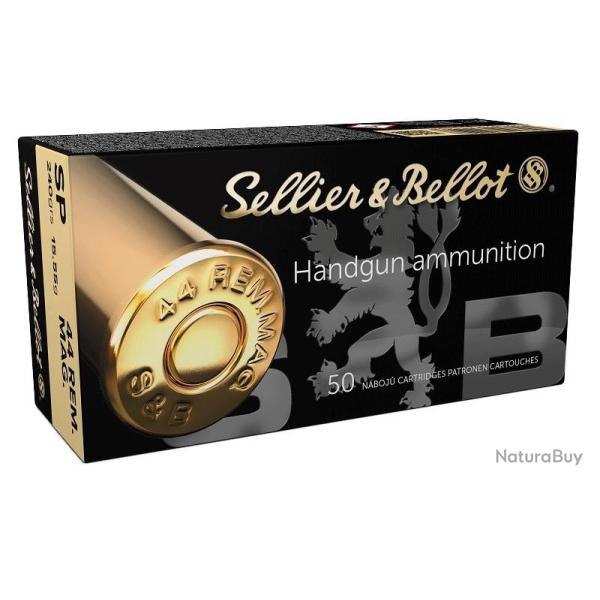 Munitions 44 Rem Mag Sellier&Bellot 240gr SP par 200