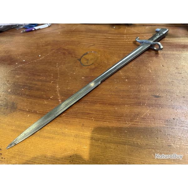 ba�onnette allemande mod�le 1860/98 langue de carpe    . regiment�. rare
