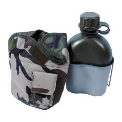 Op&eacute; Tactique !! Gourde US + Housse + Quart Camo CE Ares