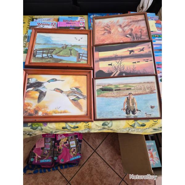 lot de cadres chasseurs de canards