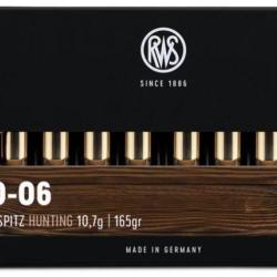 RWS cal.30-06 Sprg KS 165 grains - 10.7 grammes X20