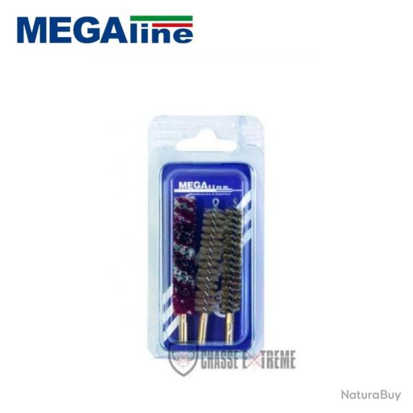 Blister 3 Brosses Ecouvillon MEGALINE Cal 9.3mm