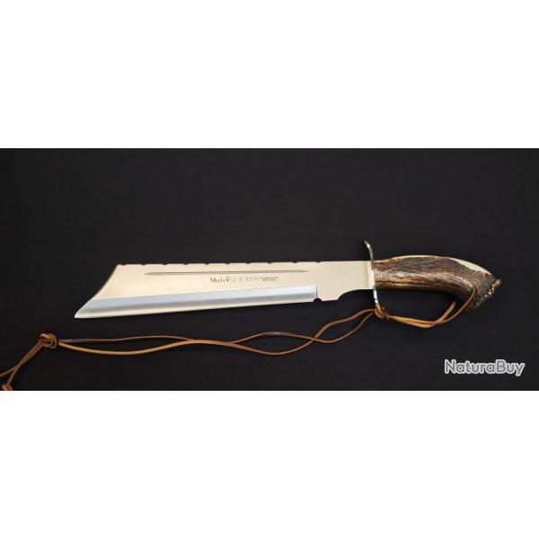 Muela Sherpa 28S - Machette de chasse 33 cm - Manche en corne de cerf - MoVa