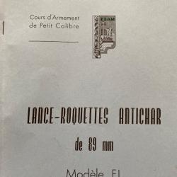 Livre d'armurier sur le LRAC de 89 mm F1