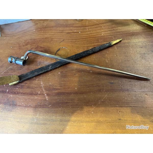 superbe ba�onnette pour fusil1822 france    gendarme.