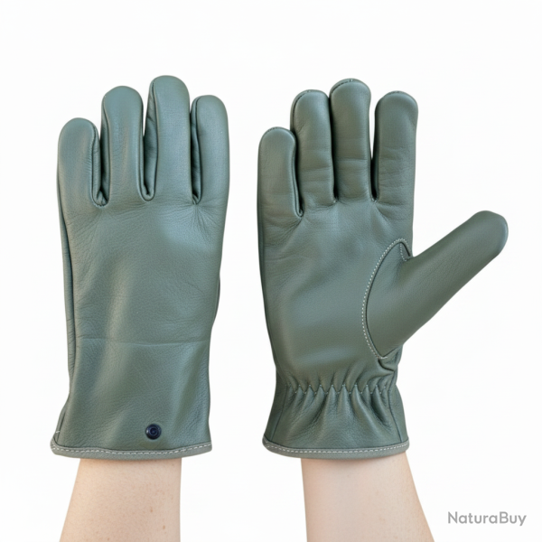 Gants de jardinage en cuir fran�ais - robustesse, confort et authenticit� - 8.5