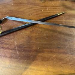 rare ba&iuml;onnette fran&ccedil;aise pour mousqueton de cavalerie  mod&egrave;le an IX. an 9.