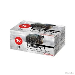 LOT DE 2 BOITES 10 CARTOUCHES WINCHESTER 12/70 CHEVROTINE 20MM 30.5G 12GR