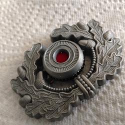 Eichenlaub mit Reichkokarde abzeischen f&uuml;r Wk2 Wh infanterie offizier Schirmm&uuml;tze
