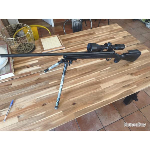 Browning X-Bolt cal. .270 WSM + lunette Nikon Prostaff P3 3-9x50 + bipied r�glable
