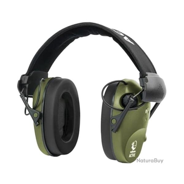 Kit Casque Anti-bruit Actif RealHunter Active Pro Lunettes de Protection - Olive