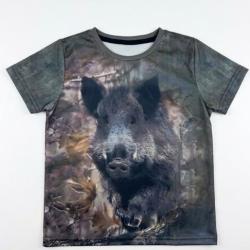 Tee Shirt Enfant Camouflage Sanglier 5 ans