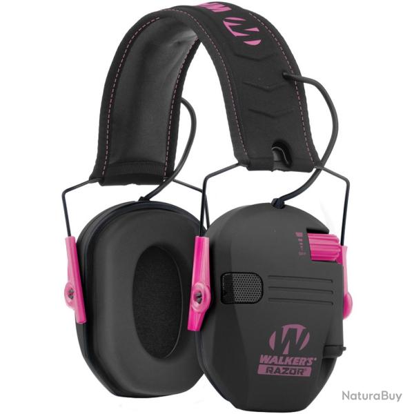 Casque Anti-bruit Actif Walker's Razor Slim - Rose