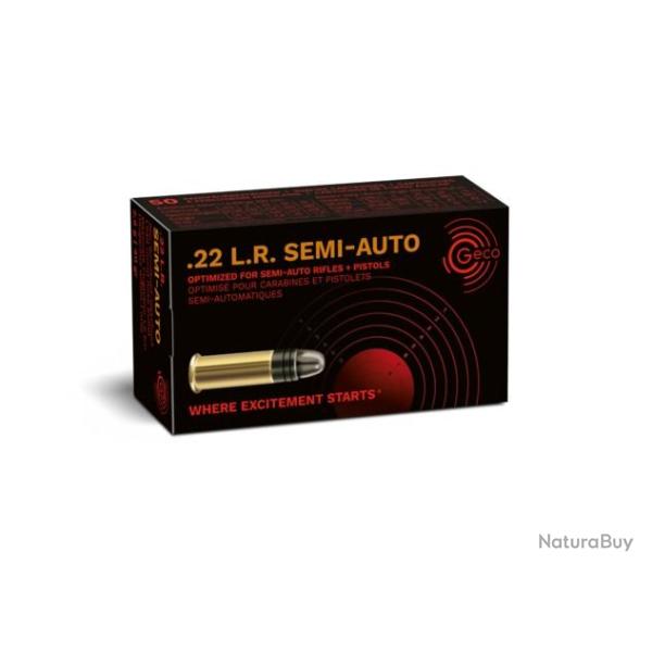 Cartouches GECO 22lr SEMI AUTO x50