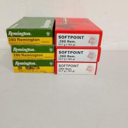 Ench&egrave;res Lot 3 !!!! 110 balles geco/remington 280 remington !!!!