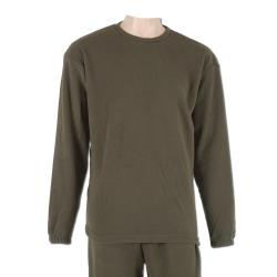 Haut sous-v&ecirc;tement polaire kaki microfibre 180 g/m&sup2; S