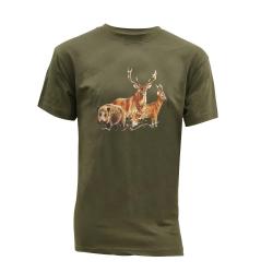 Tee-shirt Kaki Bartavel Grands Animaux Taille M &agrave; 5XL XL