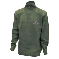Pull Chasse chin&eacute; col camionneur 2XL