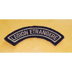 Banane Tissu Titre de Bras LEGION ETRANGERE  , LETTRES DOREES SUR FOND NOIR , ORIGINAL, LONGUEUR 10