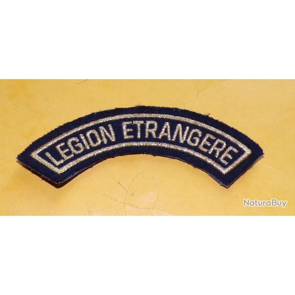 Banane Tissu Titre de Bras LEGION ETRANGERE  , LETTRES DOREES SUR FOND NOIR , ORIGINAL, LONGUEUR 10