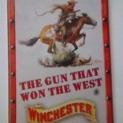 Plaque m&eacute;tal western W1