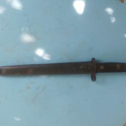 baionnette belge mle 1924  export pour mauser et son fourreaux