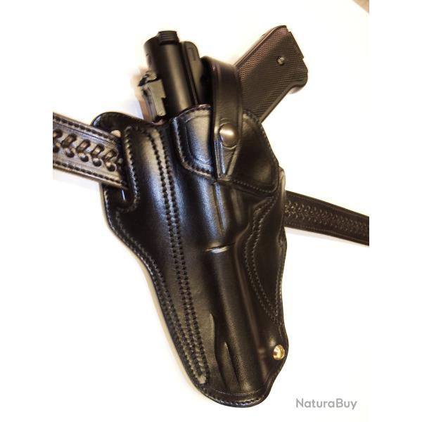 ETUI GALET "ONE WAY", port FBI pour Browning Buckmark ou autres (Entreprise Artisanale Fran�aise)