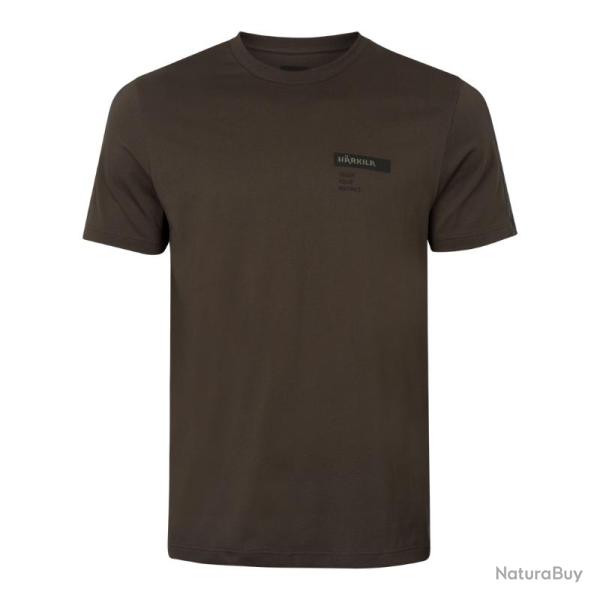 T-Shirt H�rkila Logo Brand S/S Shadow Brown - T-shirt brand SBT L