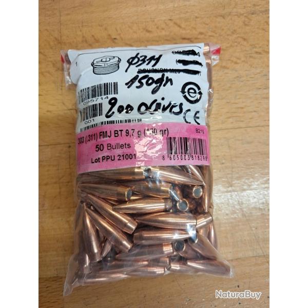 Ogives 311-150gr -FMJ
