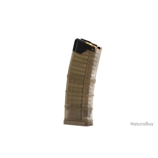 Chargeur LANCER 30 Coups .223 Rem / 5.56 NATO Gen 2 AR-15 Translucide - Dark Earth