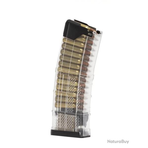 Chargeur LANCER 30 Coups .223 Rem / 5.56 NATO Gen 2 AR-15 Translucide - Transparent