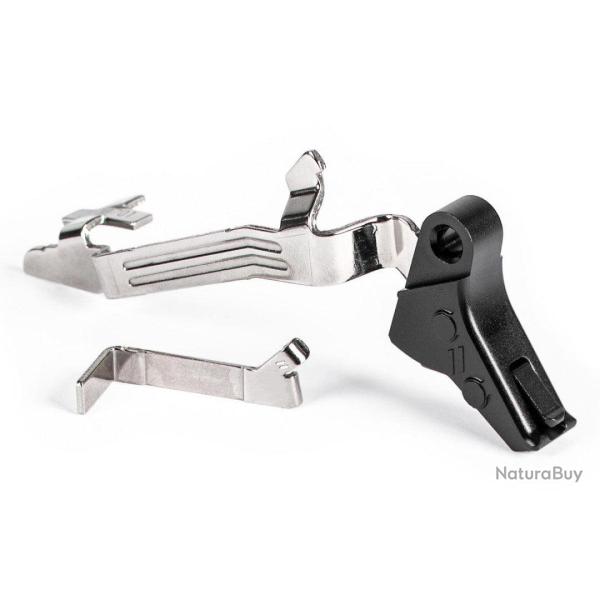 D�tente Match ZEV Technologies PRO Flat Face BAR KIT pour Glock Gen 5 Noire