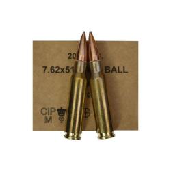 Munitions GGG .308 Winchester M80 FMJ 147 gr - 640 Cartouches Caisse M2A1