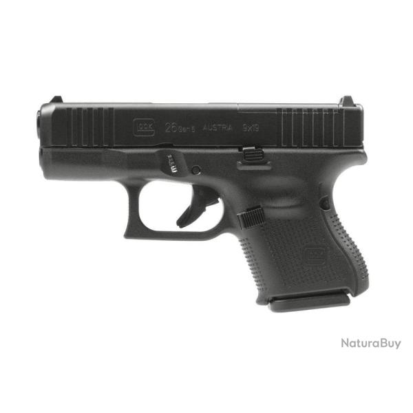 Pistolet GLOCK 26 MOS Gen5 FS calibre 9x19 - Optic Ready