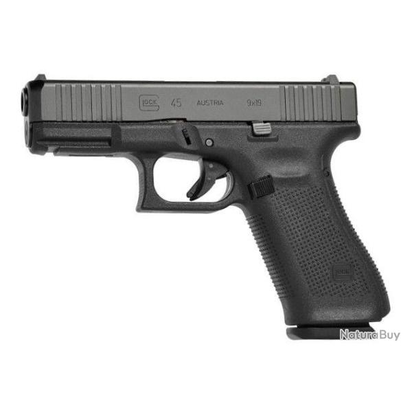 Pistolet GLOCK 45 MOS Gen5 FS calibre 9x19 - Optic Ready