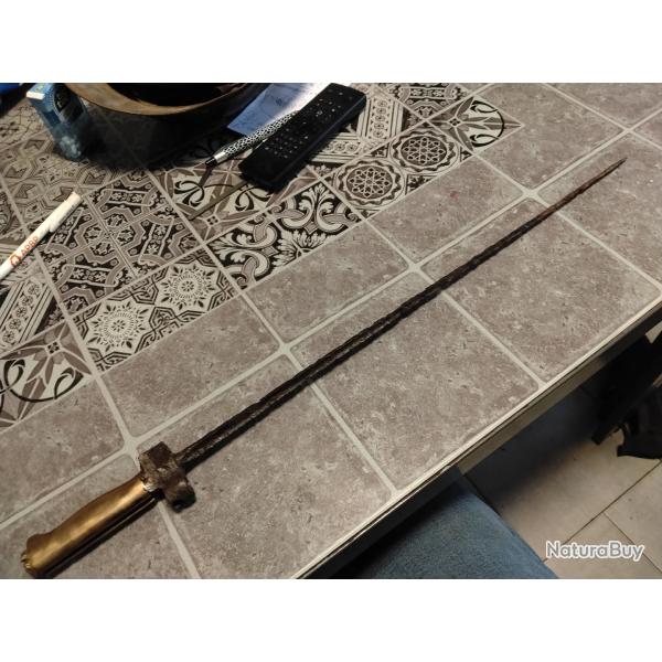 Ba�onnette ww1 du terrain Label "Rosalie"
