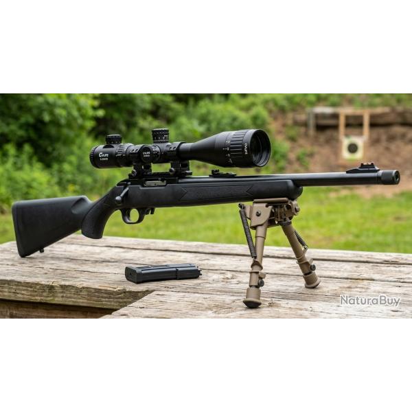 OFFRE TIR NB PACK SNIPER Rossi 8122 Noir - Calibre .22 LR sniper, MDS, 6-24X50 et bipied FDE