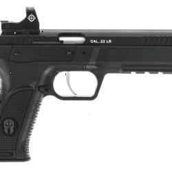 Pistolet TANFOGLIO Force 22L Tactical Optic Ready Cal. .22 LR Canon 5,7" Filet&eacute; Noir