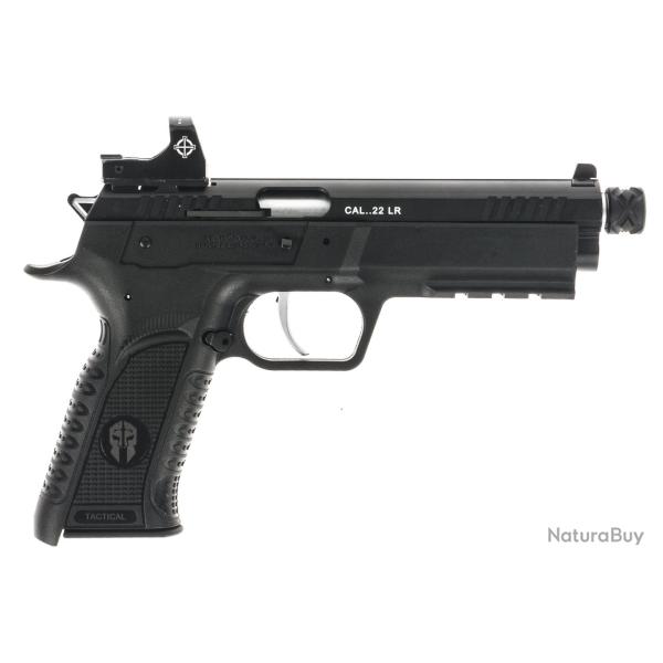 Pistolet TANFOGLIO Force 22L Tactical Optic Ready Cal. .22 LR Canon 5,7" Filet� Noir