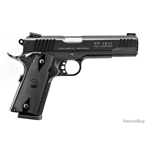 Pistolet TAURUS PT1911 Black Cal. 9x19 - Canon 5"