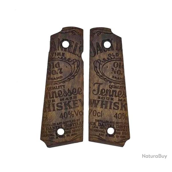 Plaquettes bois PT1911 TAURUS - Jack Daniel's